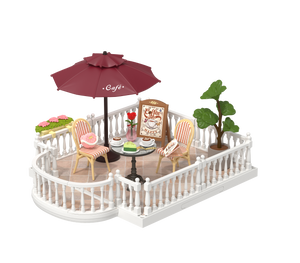 Terrazza del caffè in miniatura da assemblare – Immagine 1