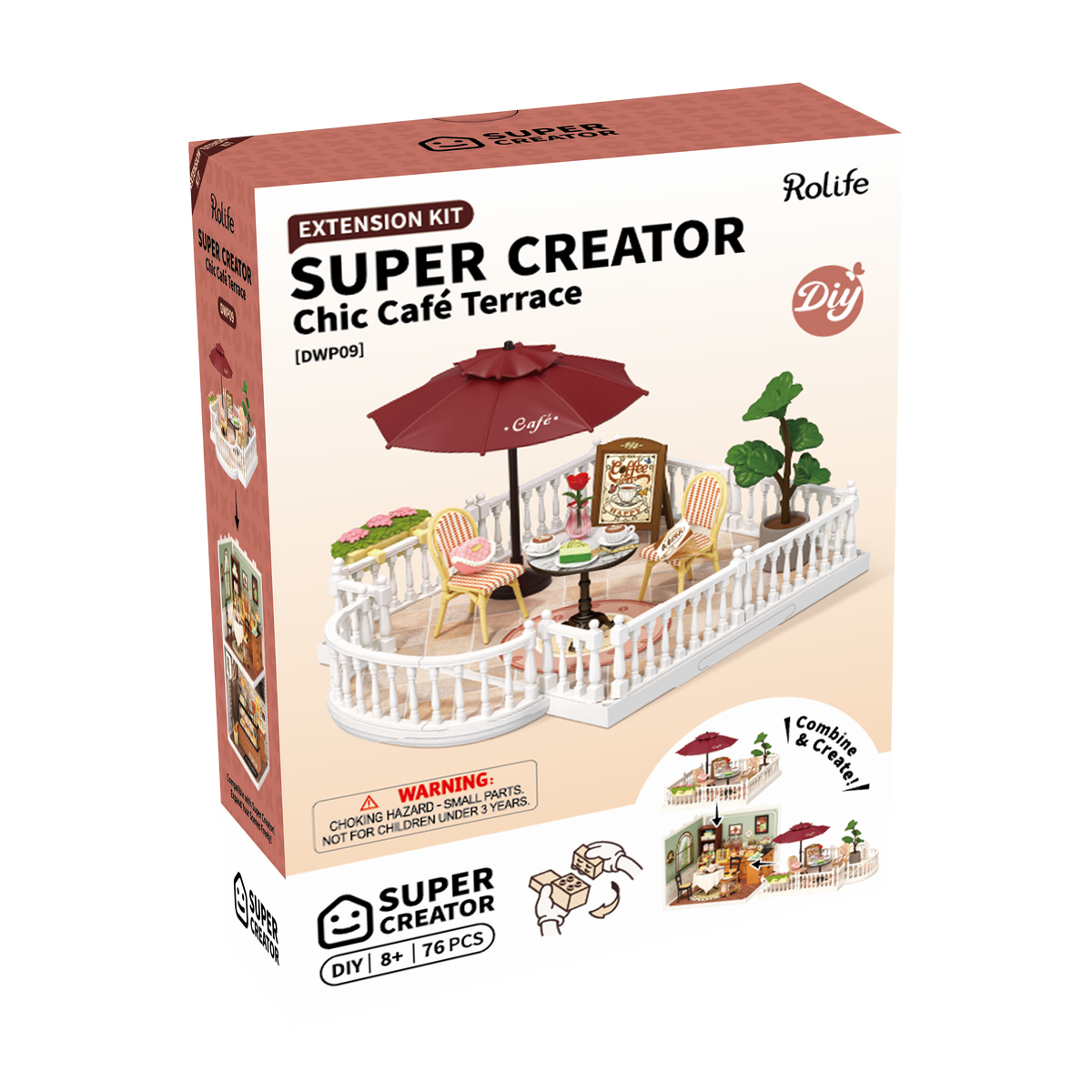 Terrazza del caffè in miniatura da assemblare – Immagine 2